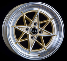 JNC025 | GOLD Machined Face Gold Rivets | 15x8 | 4x100 | +25mm | CB: 73.1