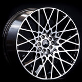 JNC039 | Black Machines Face | 18x9.5 | 5x114.3 | +35mm | CB: 73.1