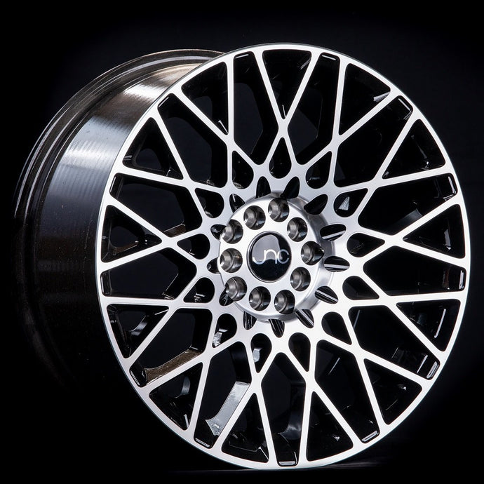 JNC039 | Black Machines Face | 18x9.5 | 5x114.3 | +35mm | CB: 73.1