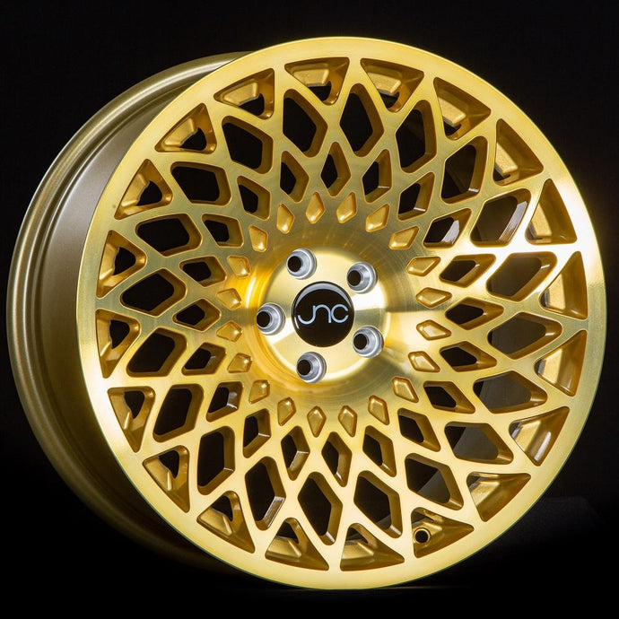 JNC043 | Transparent Gold | 15x8 | 4x100 | +25mm | CB: 73.1
