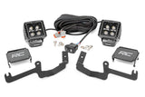 LED Light | Ditch Mount | 2" Black Pair | White DRL | Chevy Silverado 1500 (19-22)