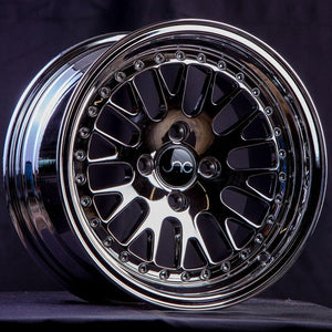 JNC001 | Black Chrome | 15x8 | 4x100 | +25mm | CB: 73.1