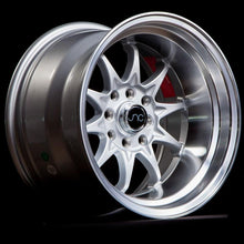 JNC003 | Silver Machined Lip | 15x8 | 4x100/4x114.3 | +0mm | CB: 73.1