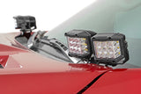 LED Light | Ditch Mount | Dual 2" Black Pairs | Amber DRL | Toyota Tundra (14-21)
