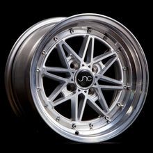 JNC002 | Silver Machined Face | 15x8 | 4x100 | +25mm | CB: 73.1