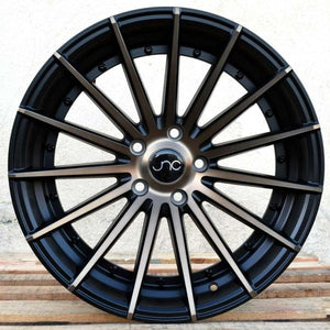 JNC042 | Matte Black Machined Bronze Face | 20x10 | 5x114.3 | +38mm | CB: 73.1