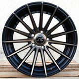 JNC042 | Matte Black Machined Bronze Face | 19x9.5 | 5x114.3 | +35mm | CB: 73.1