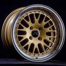 JNC001 | Gold Machined Lip | 15x8 | 4x100 | +25mm | CB: 73.1