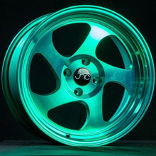 JNC034 | Transparent Green | 16x8 | 4x100 | +25mm | CB: 73.1