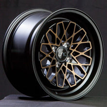 JNC040 | Matte Black Bronze Face | 15x8 | 4x100 | +25mm | CB: 73.1