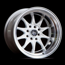 JNC003 | White Machined Lip | 15x8 | 4x100/4x114.3 | +0mm | CB: 73.1