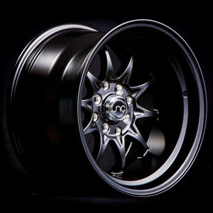JNC003 | Matte Black | 15x8 | 4x100/4x114.3 | +0mm | CB: 73.1