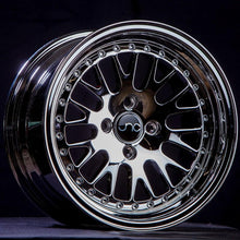 JNC001 | Black Chrome | 15x8 | 4x100 | +25mm | CB: 73.1