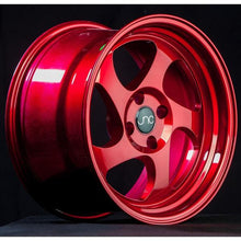 JNC034 | Candy Red | 17x9 | 5x114.3 | +25mm | CB: 73.1