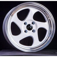 JNC034 | White Machined Lip | 15x8.25 | 4x100 | +20mm | CB: 73.1