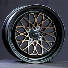 JNC040 | Matte Black Bronze Face | 15x8 | 4x100 | +25mm | CB: 73.1