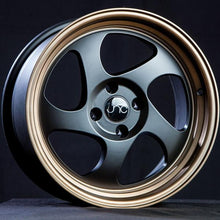 JNC034 | Matte Black Bronze Lip | 17x8 | 5x114.3 | +30mm | CB: 73.1