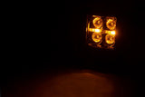 Black Series LED Light Pair | 2 Inch | Flush Mount | Amber DRL