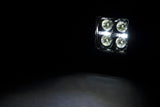 Black Series LED Light Pair | 2 Inch | Flush Mount | White DRL