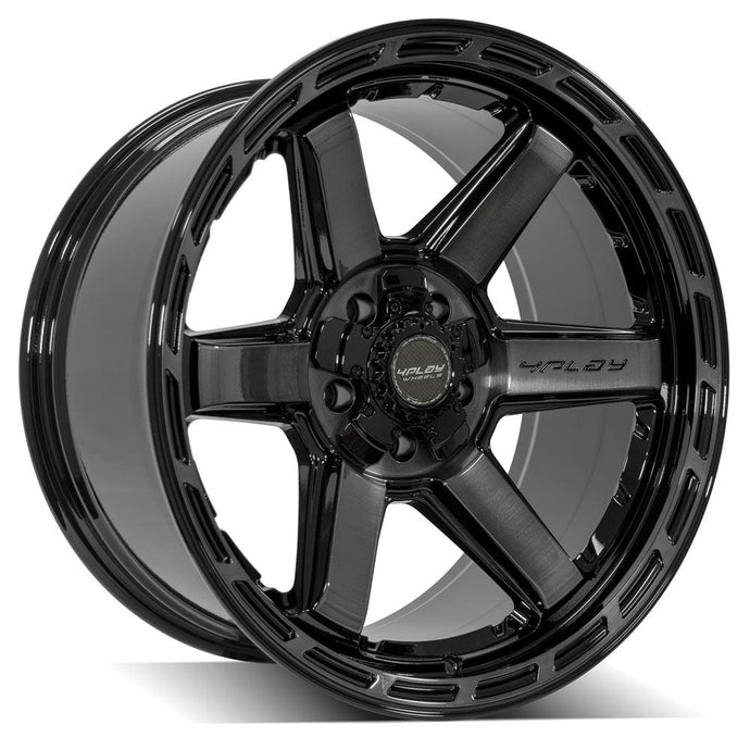 Gen3 4P63 | Gloss Black w/ Brushed Face & Tinted Clear | 20x10 | 5x127/5x139.7 | -18mm