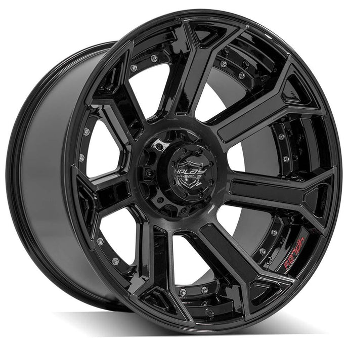 Gen2 4P70 | Gloss Black w/ Brushed Face & Tinted Clear | 22x12 | 5x127/5x139.7 | -44mm