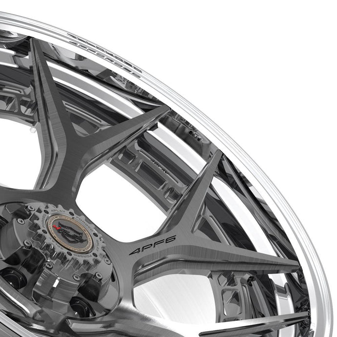 4PF6 | Brushed w/ Tinted Clear Center & Polished Barrel | 22x10 | 5x127/5x139.7 | -18mm