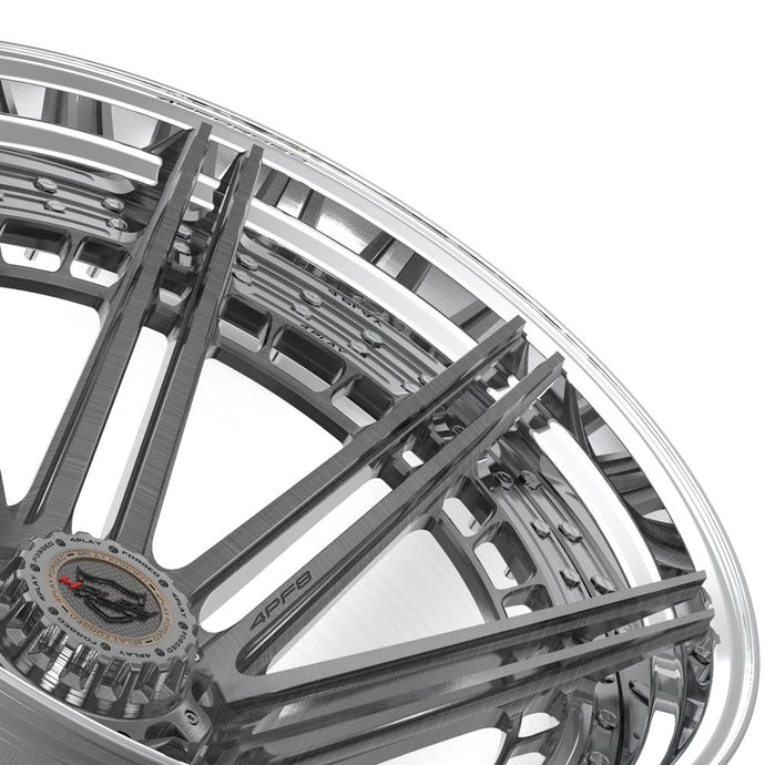 4PF8 | Brushed w/ Tinted Clear Center & Polished Barrel | 24x14 | 8x170 | -76mm