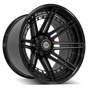 4PF8 | Matte Black Center w/ Gloss Black Barrel | 24x14 | 8x180 | -76mm