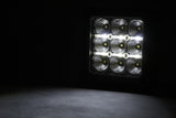 Chrome Series LED Light Pair | 4 Inch | Square | White DRL