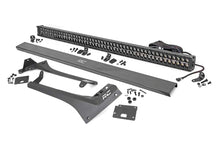 Jeep 50-inch Straight LED Light Bar Upper Windshield Kit w/ Dual-Row Black Series LED | Amber DRL (20-21 Gladiator JT, 18-21 Wrangler JL)