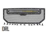 Mesh Grille | 30" Dual Row LED | Black | Amber DRL | GMC Sierra 1500 (16-18)