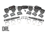 LED Light | Fog Mount | Triple 2" Black Pair | White DRL | Ford Raptor (17-20)