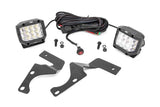 LED Light | Ditch Mount | 3" Chrome Wide Angle Pair