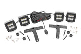 Jeep Quad LED Light Pod Kit  - Black Series (18-21 JL / 20-21 Gladiator)