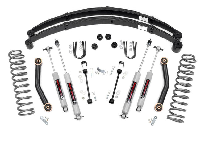 4.5 Inch Lift Kit | RR springs | Jeep Cherokee XJ 2WD/4WD (84-01)