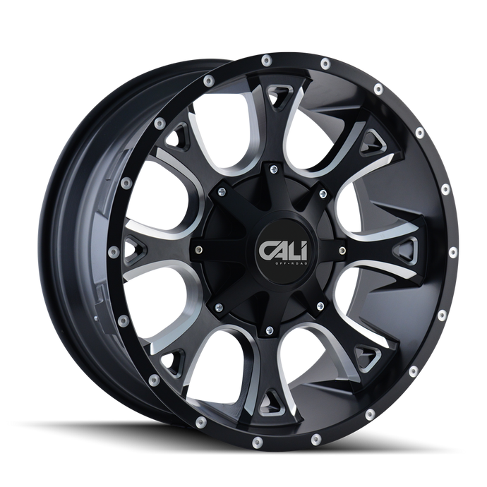 ANARCHY 9103 | SATIN BLACK/MILLED SPOKES | 8x165.1/8x170 | 20X10 | -19mm