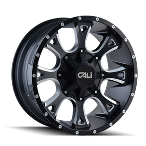 ANARCHY 9103 | SATIN BLACK/MILLED SPOKES | 6x135/6x139.7 | 20X9 | 0mm