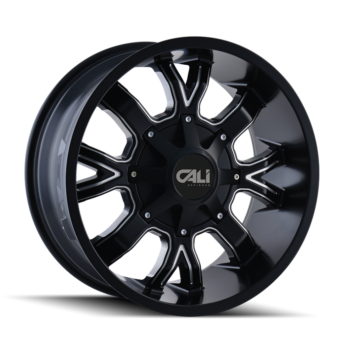 DIRTY 9104 | SATIN BLACK/MILLED SPOKES | 6x135/6x139.7 | 20X9 | +18mm
