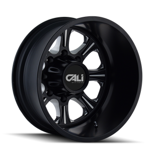 BRUTAL 9105 | REAR BLACK/MILLED SPOKES | 8x210 | 22X8.25 | -180mm