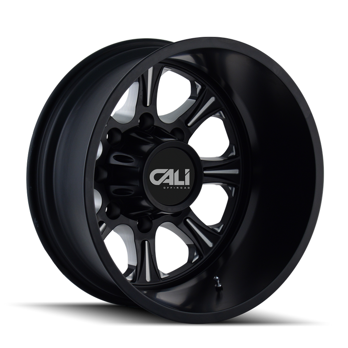 BRUTAL 9105 | REAR BLACK/MILLED SPOKES | 8x210 | 22X8.25 | -180mm