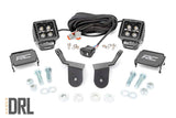 LED Light | Cage Mount | 2" Black Pair | Amber DRL | Honda Pioneer 1000 (16-22)