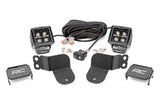LED Light | Cage Mount | 2" Black Pair | White DRL | Polaris General (16-22)