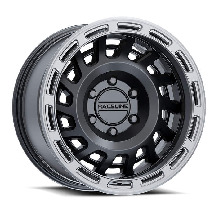 Halo | Satin Black with Silver Ring | 18x9 | 6x135 | +18mm