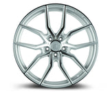 AFF1 | Gloss Silver Machined Face | 20x10.5 | 5x114.3 | +45mm | CB73.1