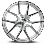 AFF7 | Gloss Silver Machined Face | 19x8.5 | 5x114.3 | +35mm | CB73.1