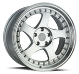 AH01 | Silver Machined Face And Lip | 18x10.5 | 5x114.3 | +25mm | CB73.1