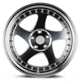 AH01 | Silver Machined Face And Lip | 18x10.5 | 5x114.3 | +25mm | CB73.1