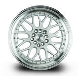 AH02 | Silver w/ Machined Lip | 17x8 | 5x100/114.3 | +35mm | CB73.1