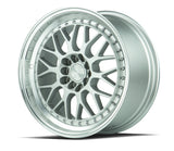 AH02 | Silver w/ Machined Lip | 17x8 | 5x100/114.3 | +35mm | CB73.1