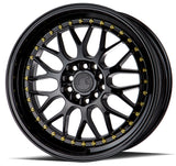 AH02 | Gloss Black ( Gold Rivet) | 17x8 | 5x100/114.3 | +35mm | CB73.1